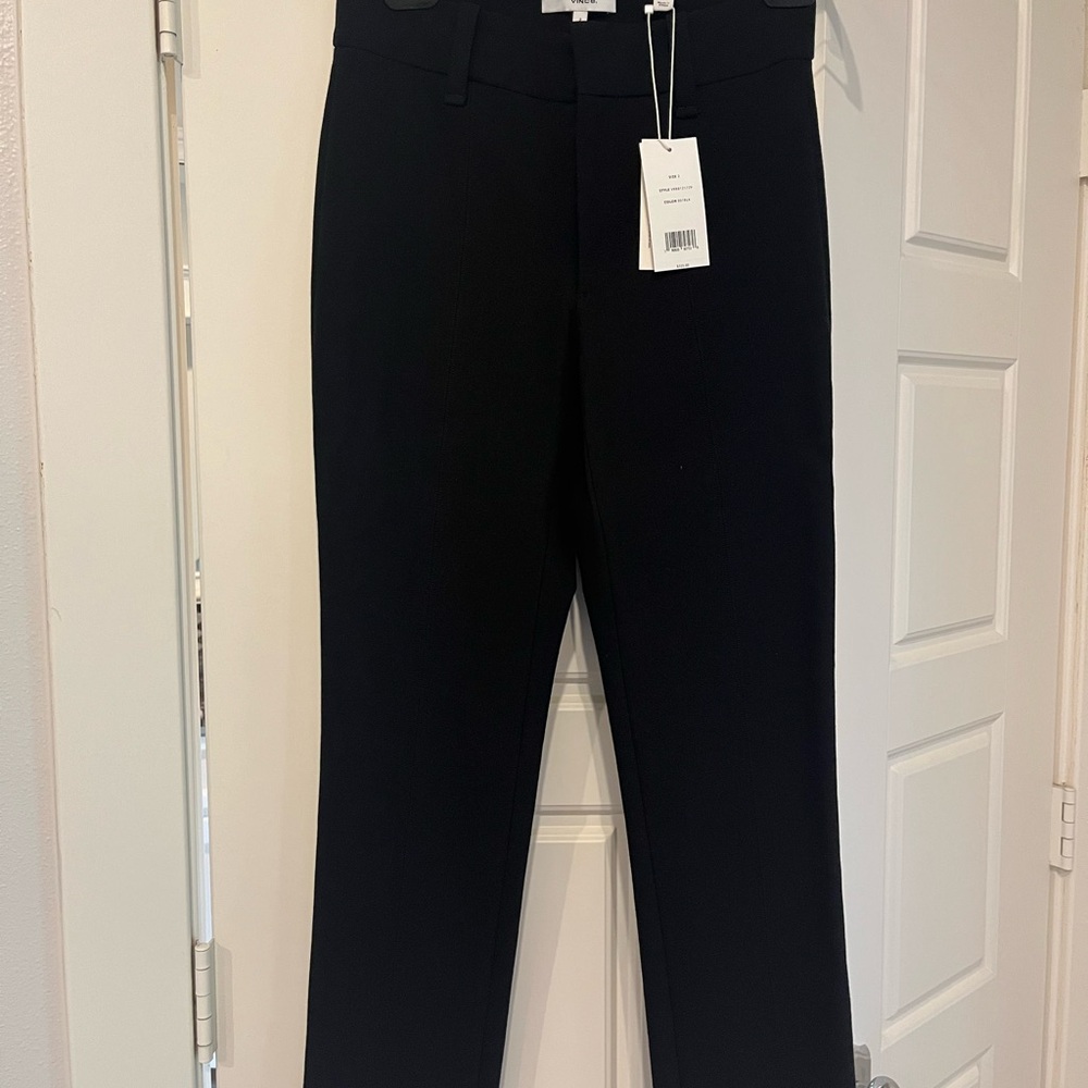 Vince Black skinny leg trousers